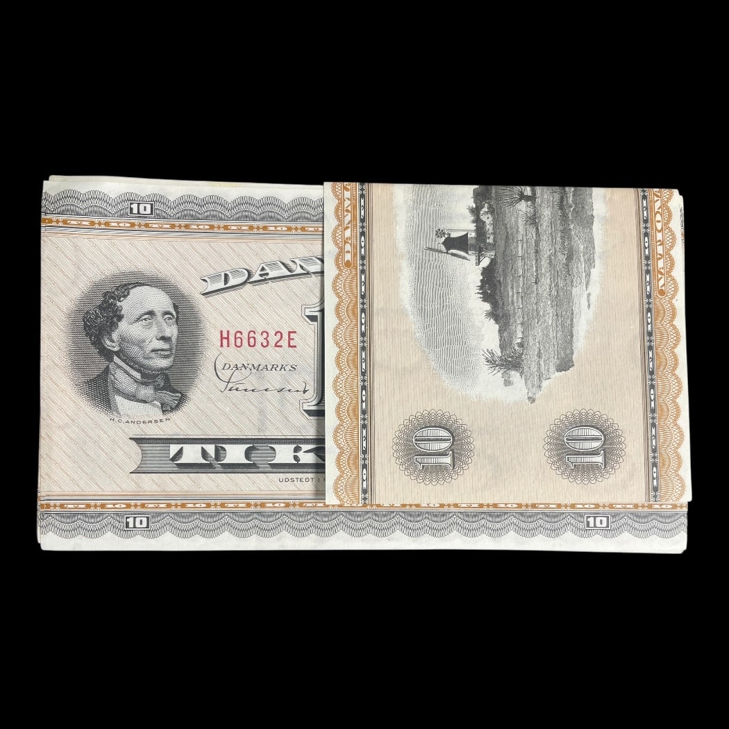 10x10 kr H6 1963 i rækkefølge