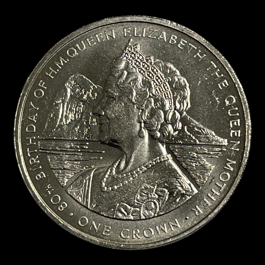 1 Crown 1980 Gibraltar "Queen Mother 80"