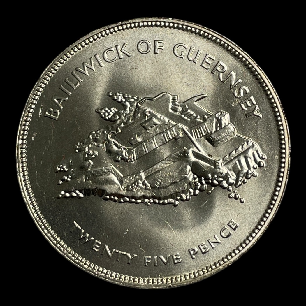 25 Pence 1977 Guernsey "Silver Jubilee"