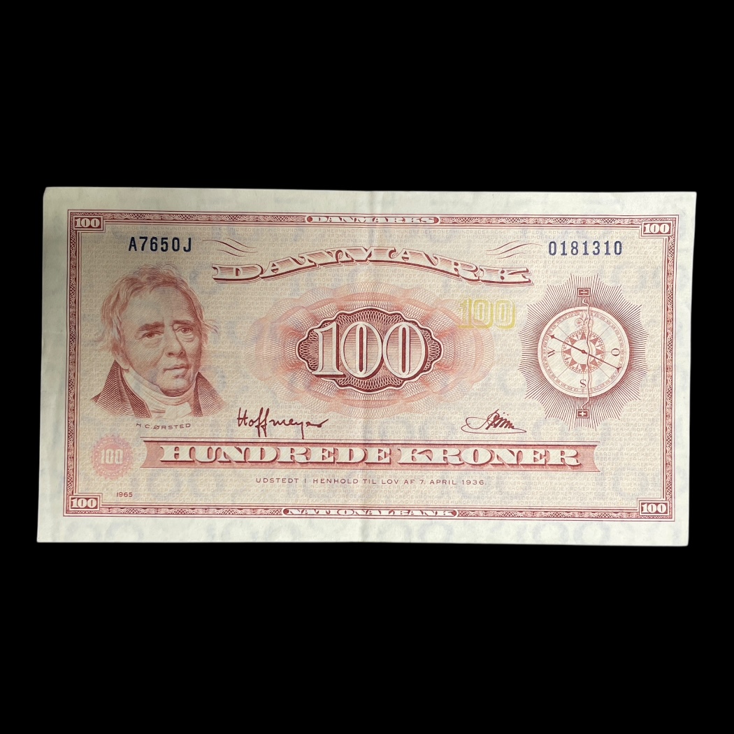 100 Kr A7 1965 OJ Erstatningsseddel