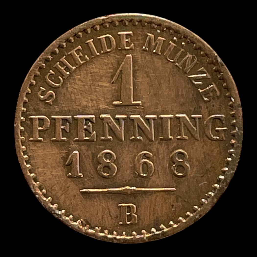 1 Pf. 1868 B Preussen (FLOT!)