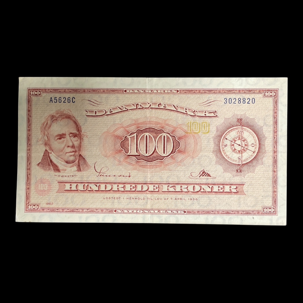 100 Kroner A5 1962 Danmark