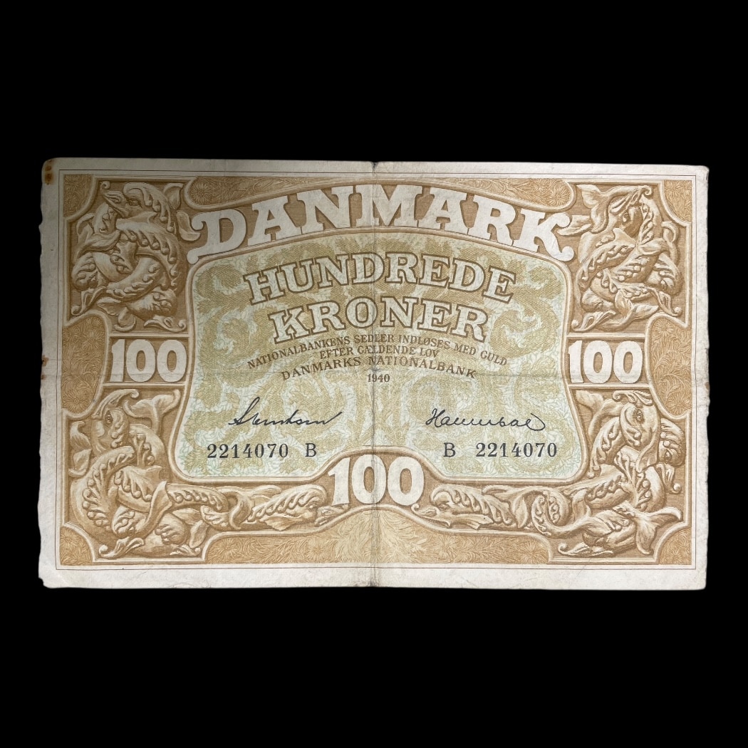 100 Kr Seddel 1940 B