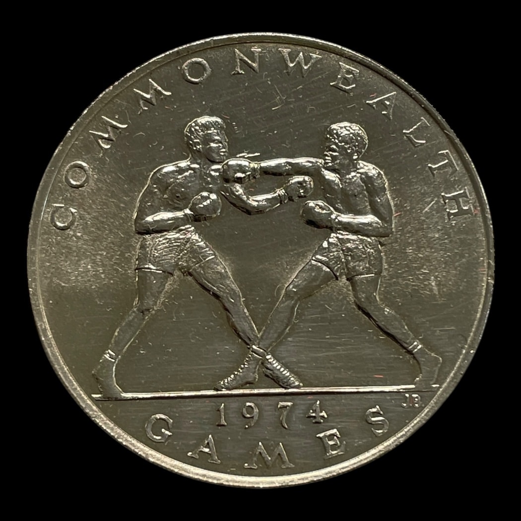 1 Tala 1974 Samoa (Commonwealth Games) Ikke-cirkulerende Erindringsmønt Sammensætning Kobber-nikkel Vægt 27,3 Gram