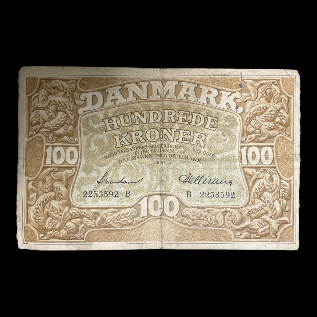 100 Kr Seddel 1940 B