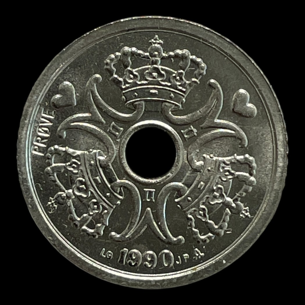 1 kr 1990 Prøvemønt