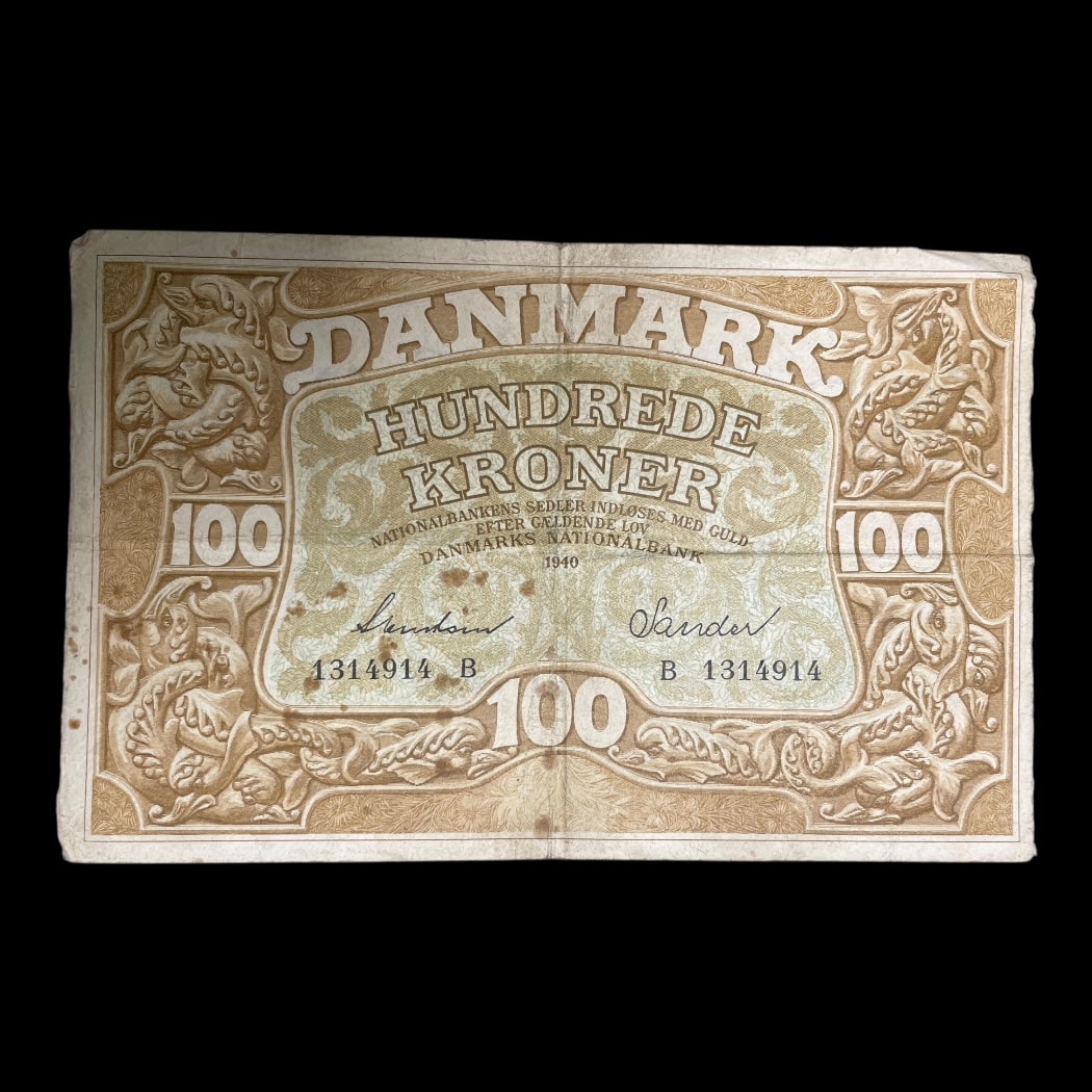 100 Kr Seddel 1940 B