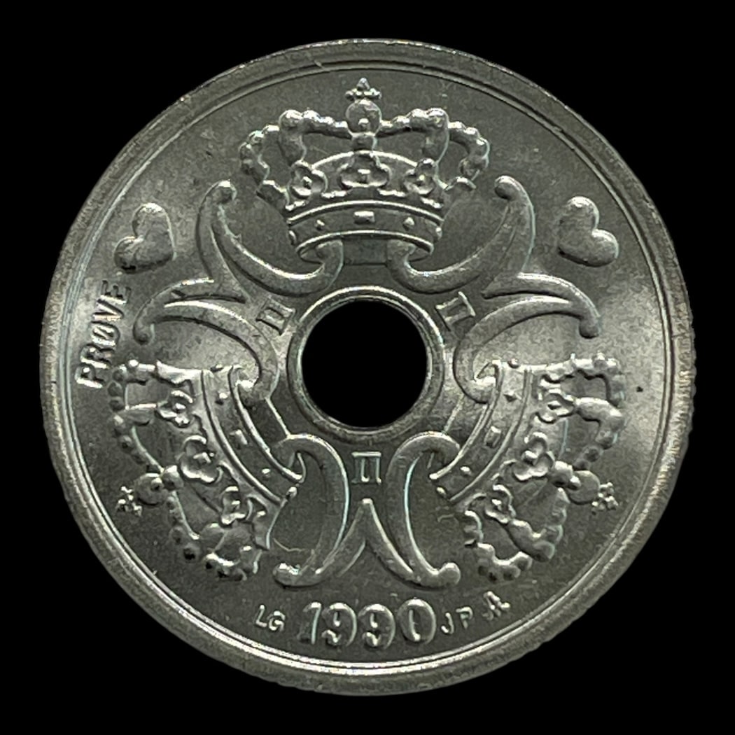 2 kr 1990 Prøvemønt