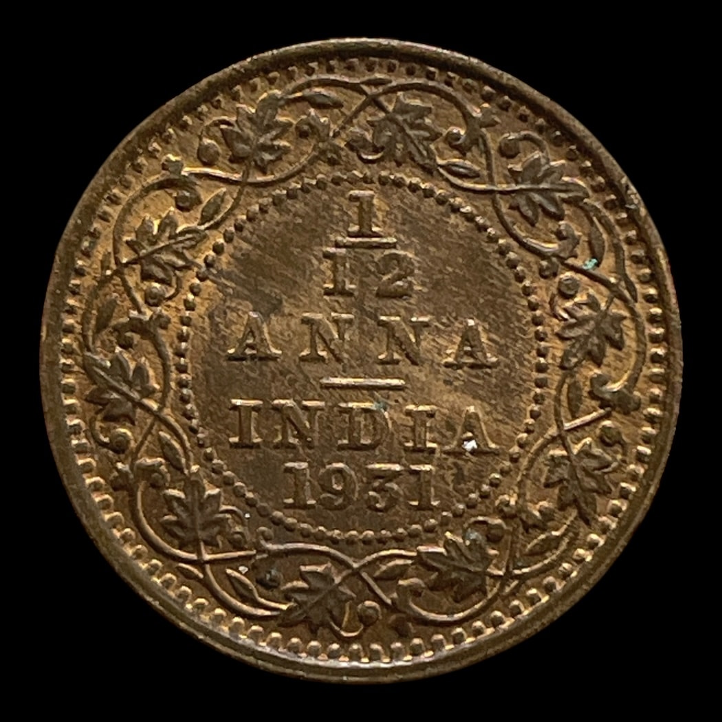1/12 Anna 1931 Indien
