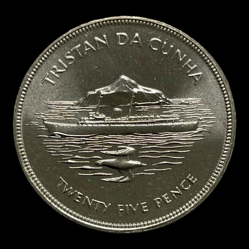 25p 1977 Tristan De Cunha - Silver Jubilee Ikke-cirkulerende mønter Sammensætning Kobber-nikkel Vægt 28,47 Gram