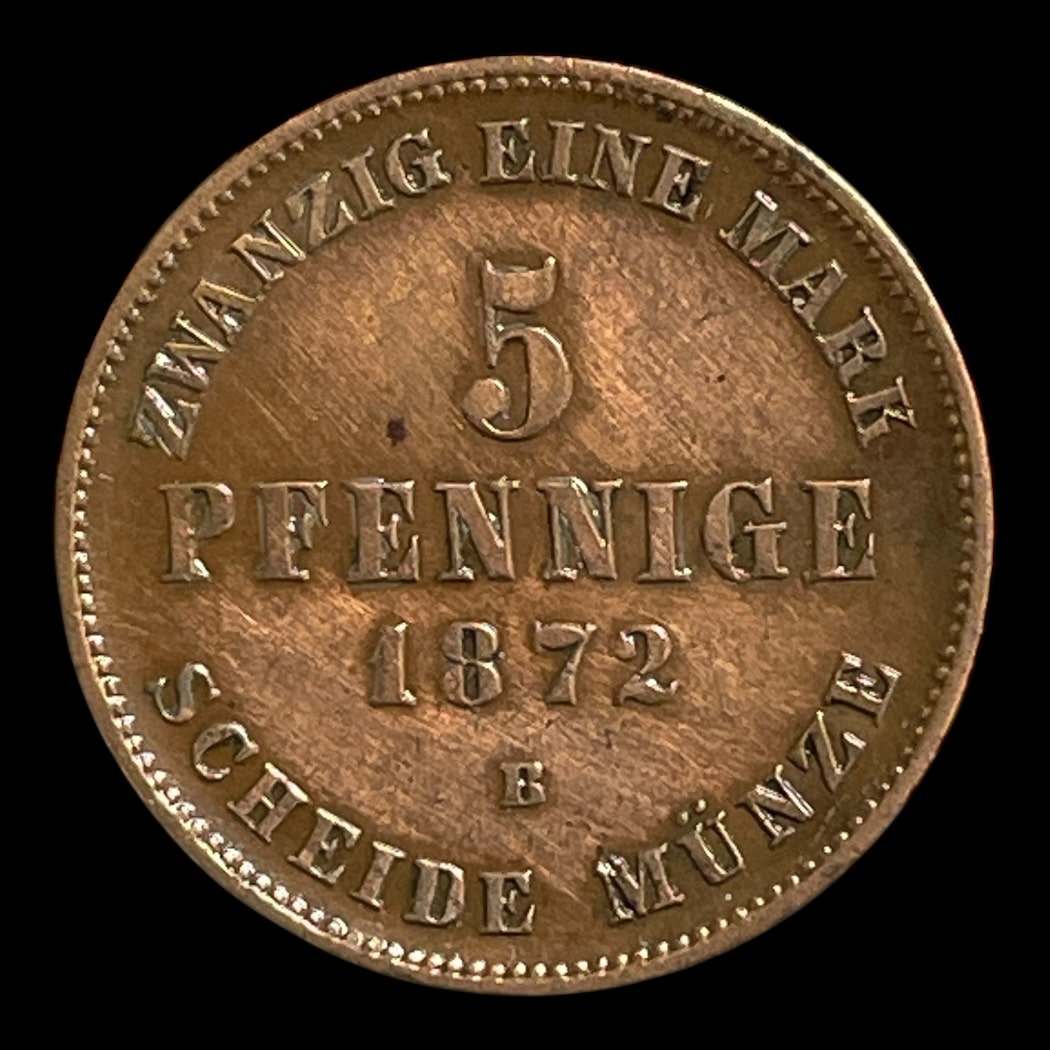 5 Pfennige 1872 A Mecklenburg-Schwerin