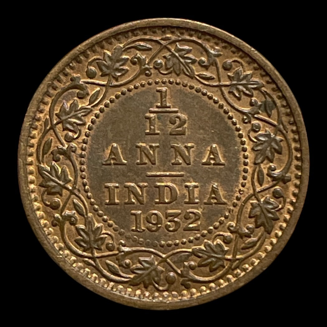 1/12 Anna 1932 Indien