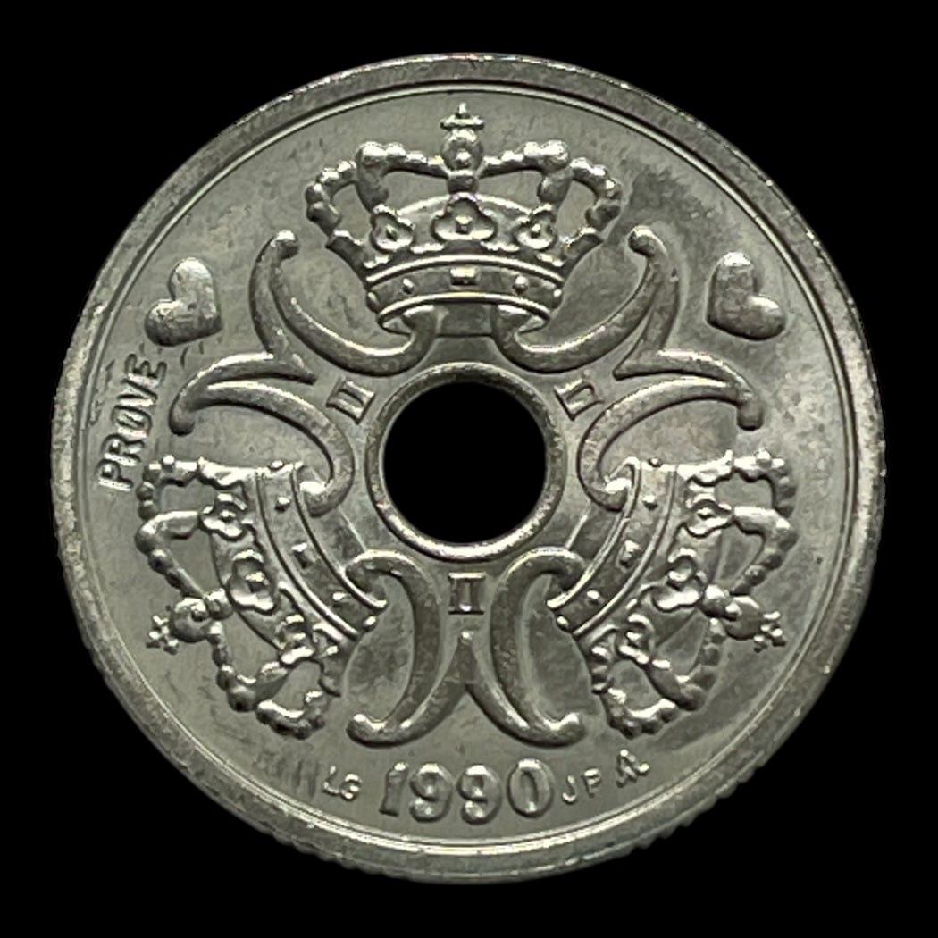 2 kr 1990 Prøvemønt
