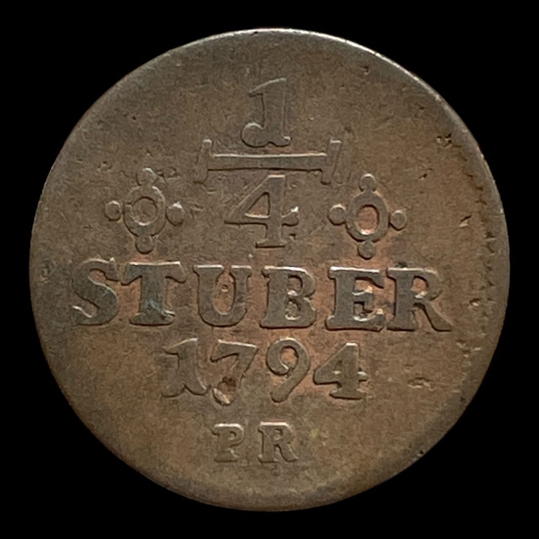 1/4 Stuber 1794 - Hertugdømmet Jülich-Berg