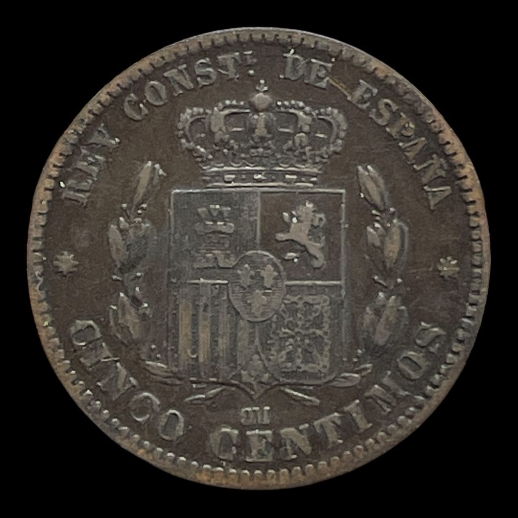 5 Centimos 1879 Spanien