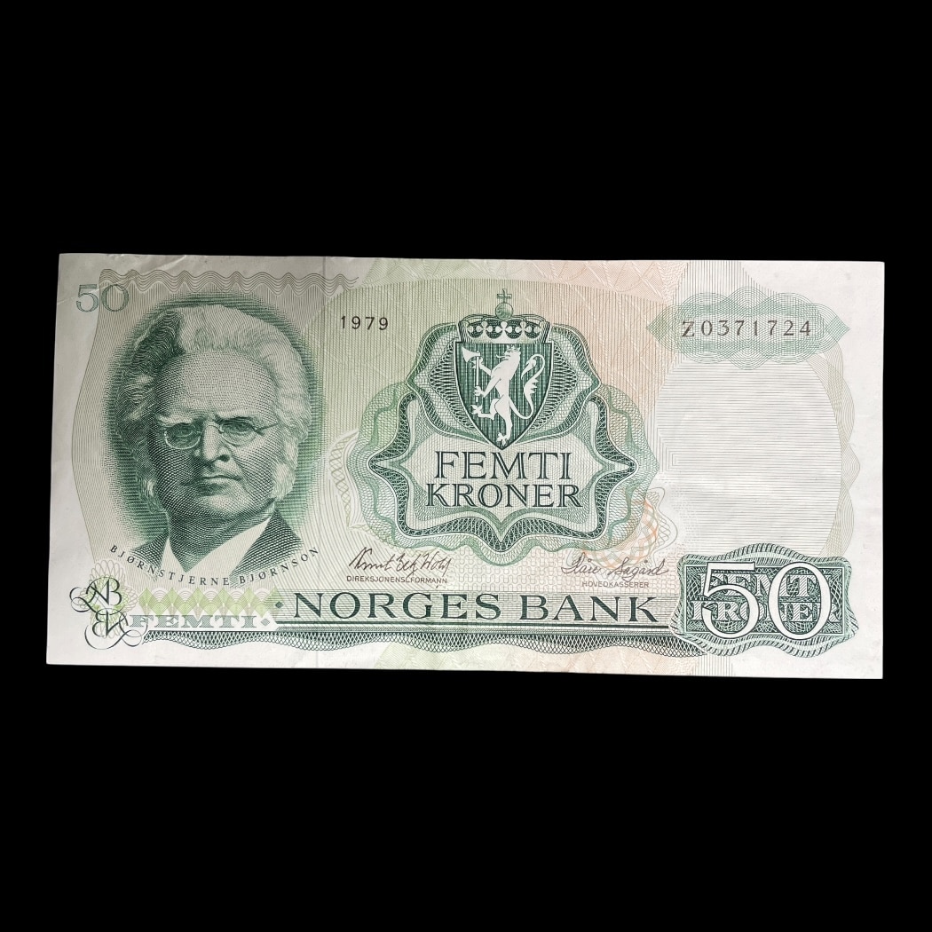 50 Kr. 1979 Erstatningsseddel Norge