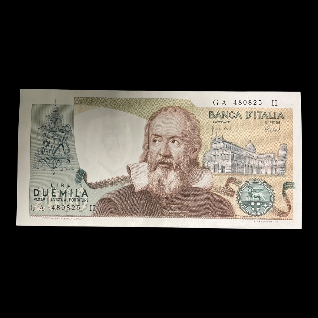 2000 Lire 1973 Italien Pick: 103 134 × 65 mm kv: unc
