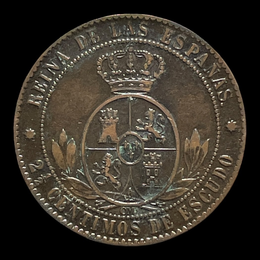 2 1/2 Centimos 1868 Spanien