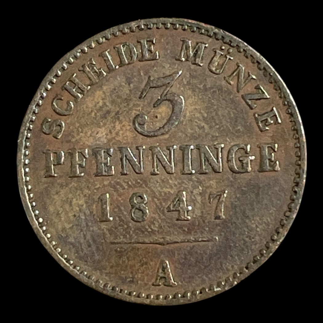 3 Pf. 1847A - Preussen