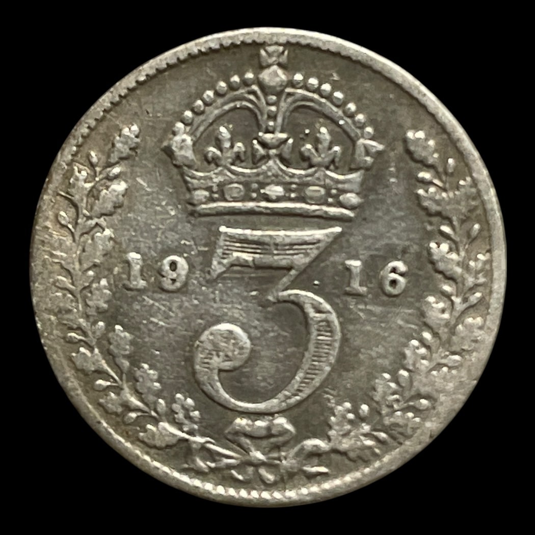 3 Pence 1916 England