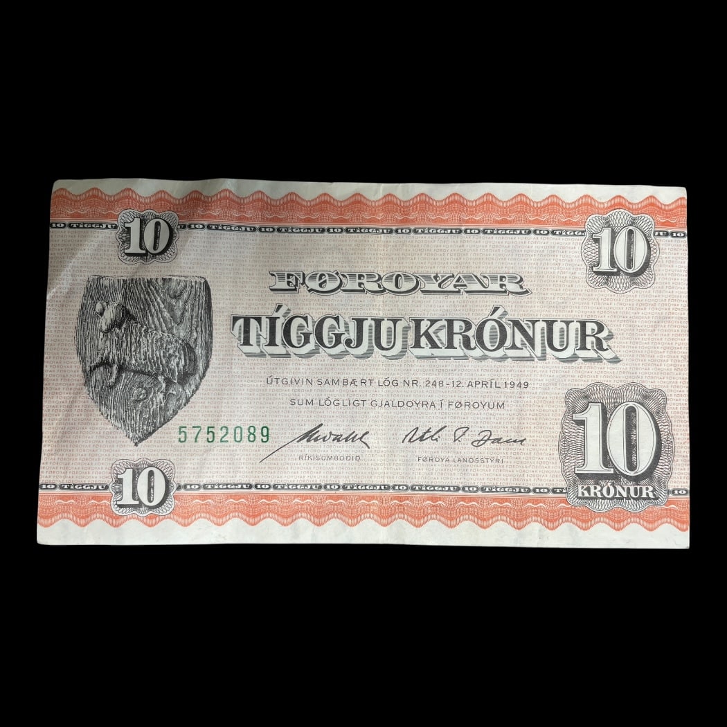 10 Kroner 1971 Færøerne SIEG: 24 Pick: 14c Kv: 1+/1