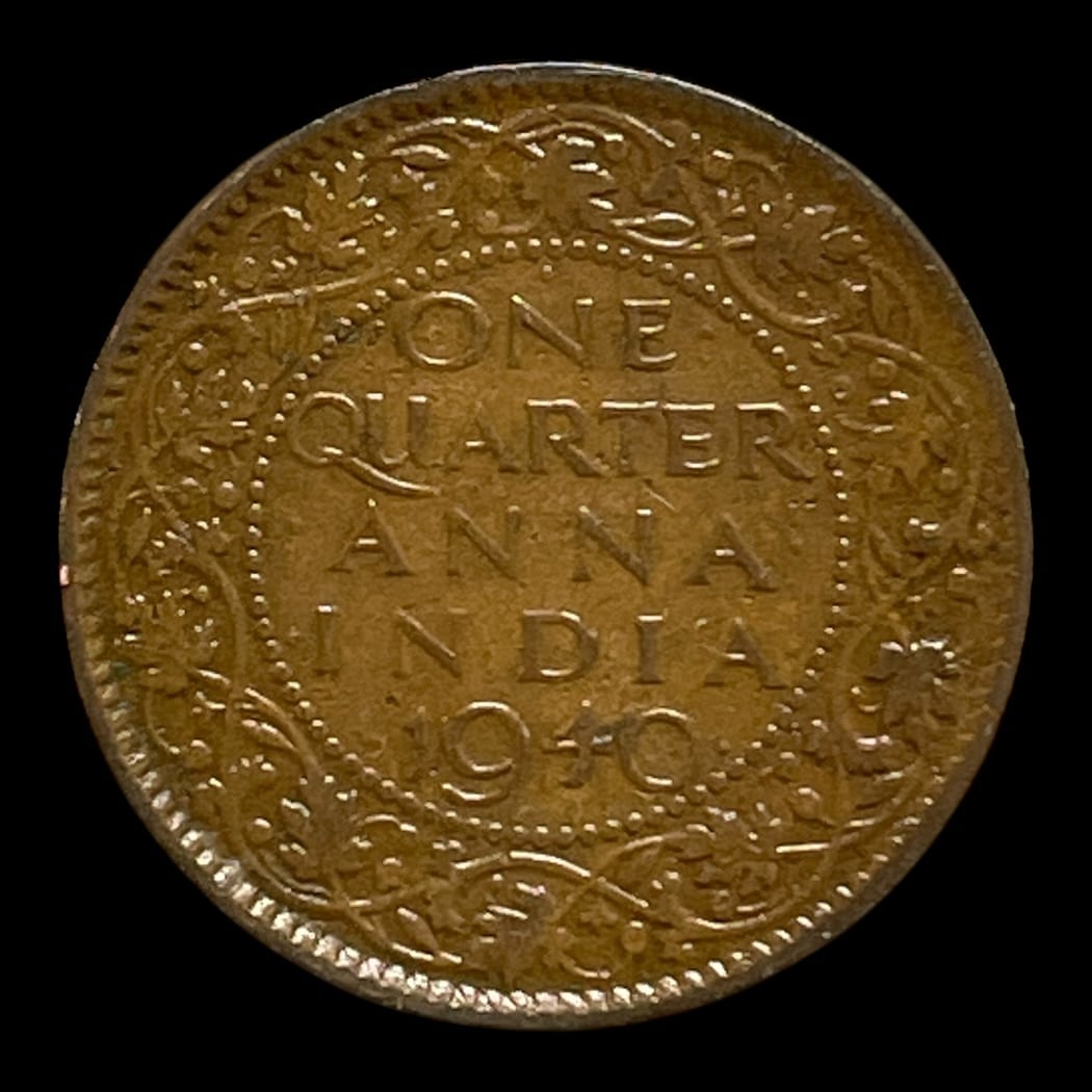 1/4 Anna 1940 Britisk Indien