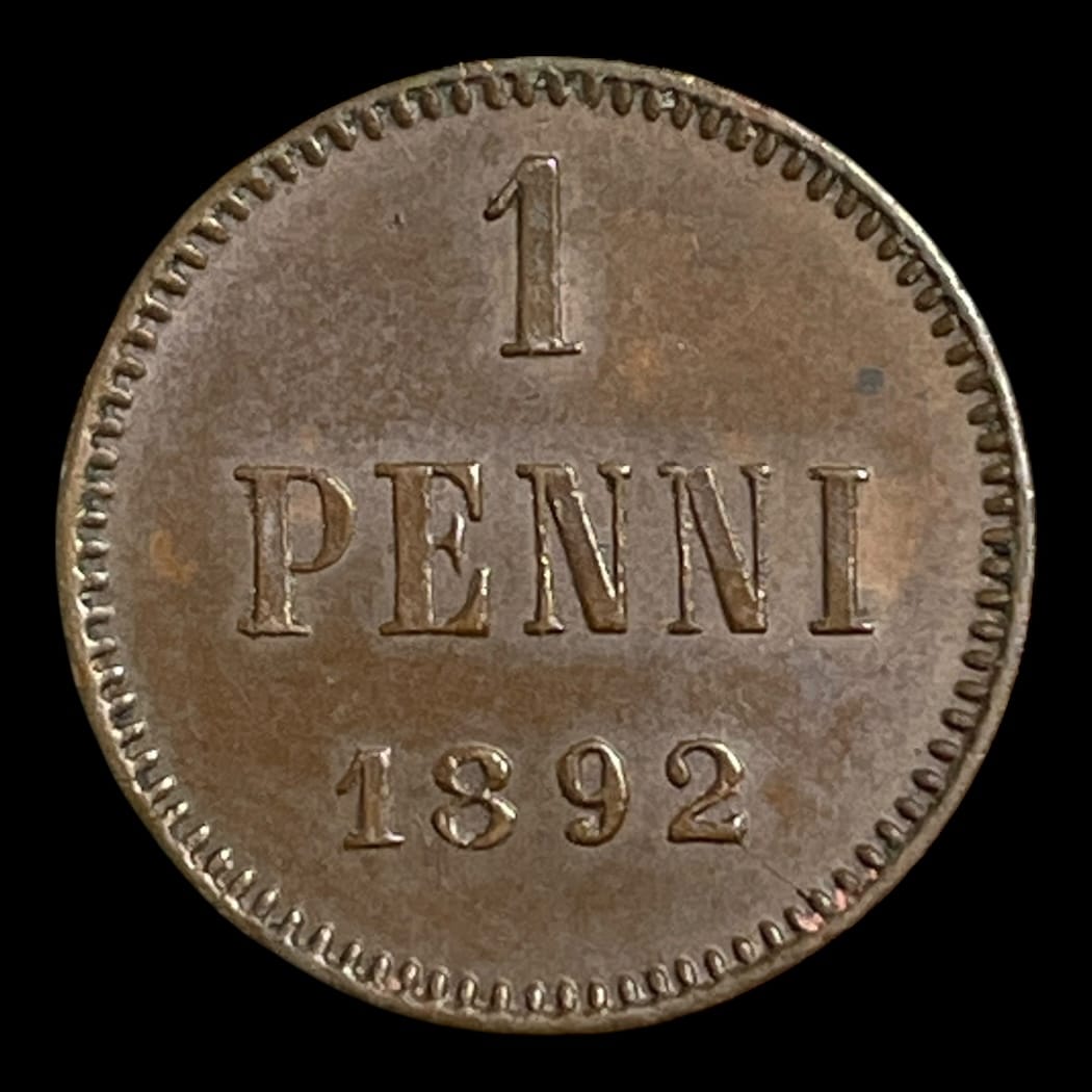 1 Pennia 1892 Finland