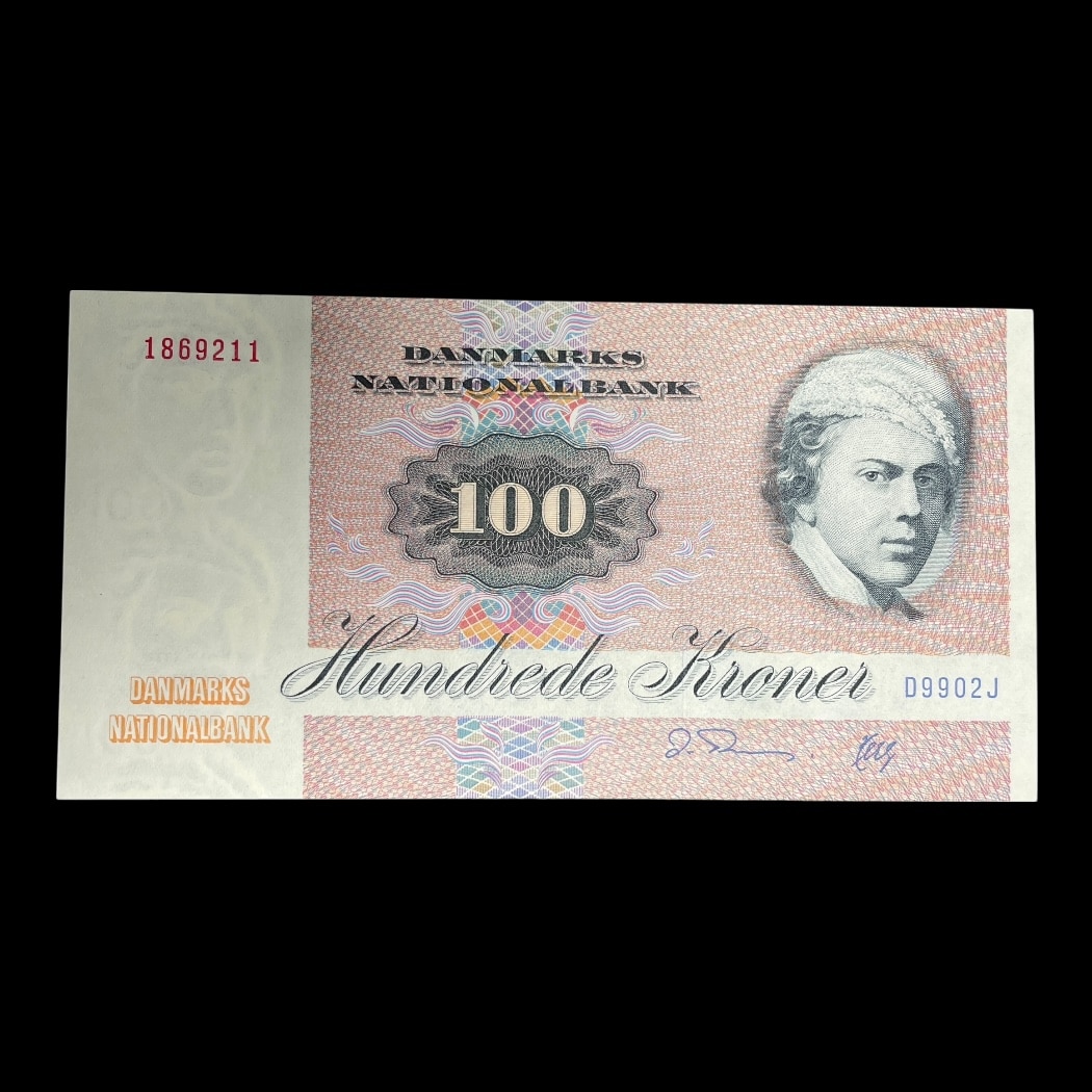 100 Kroner 1990 D9 Sieg: 142 Pick: 51 Kv: Unc