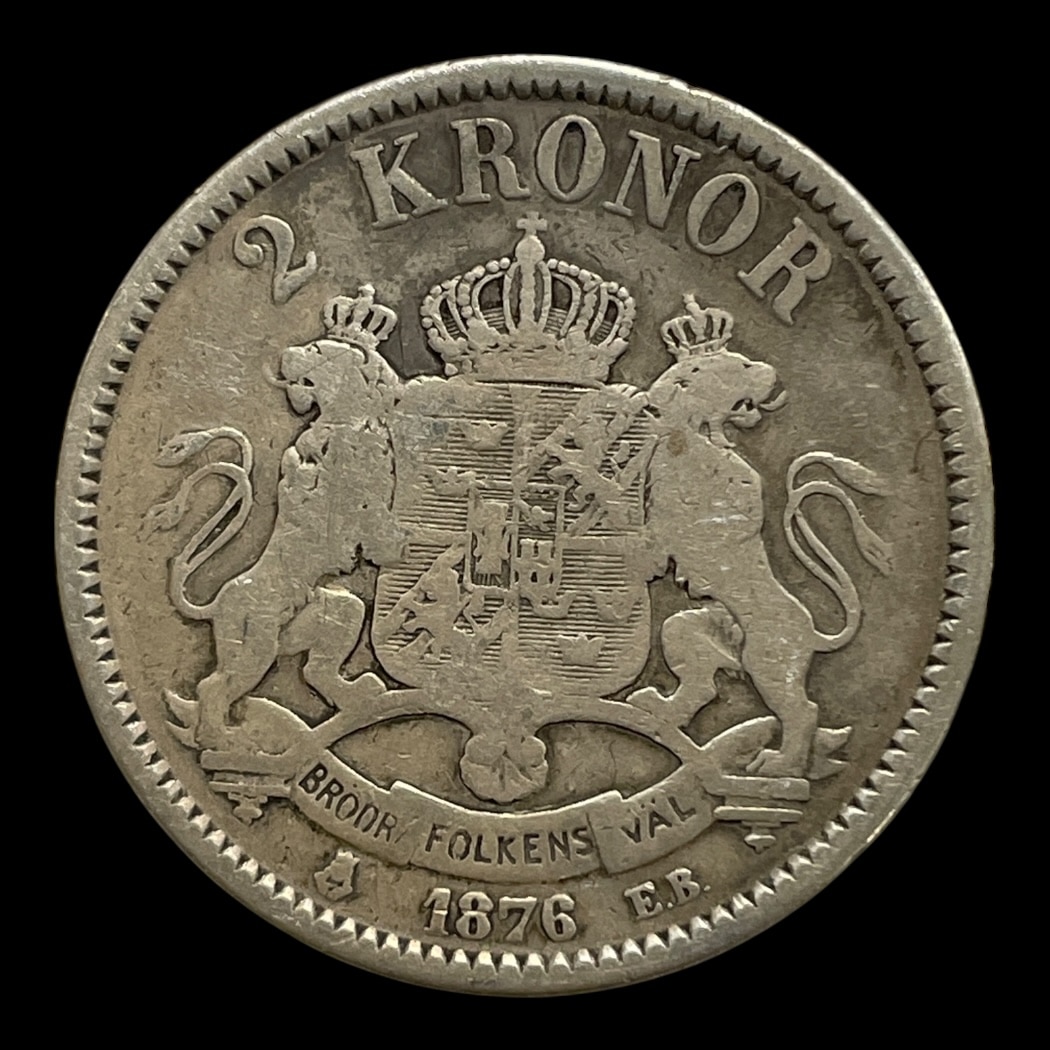 2 Kr 1876 Sverige