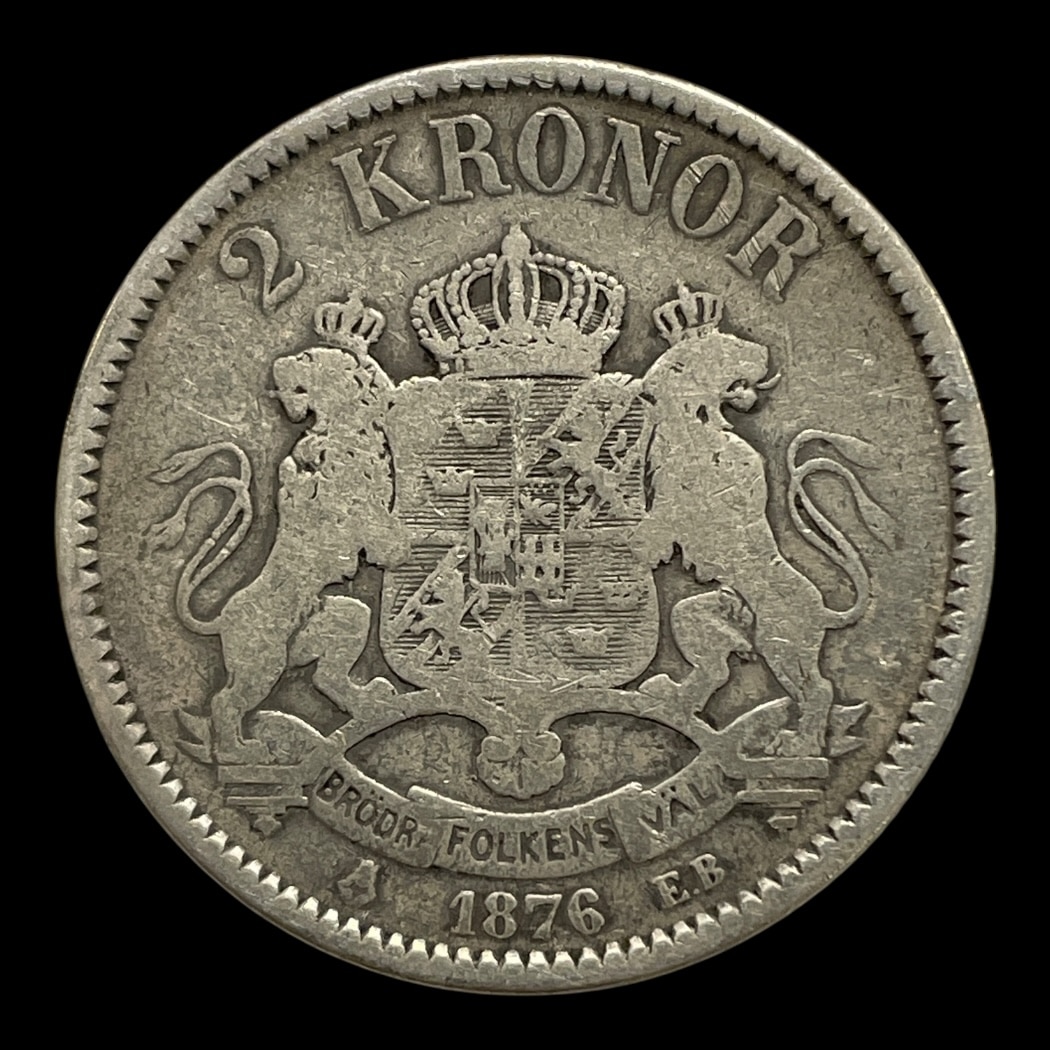 2 Kr 1876 Sverige